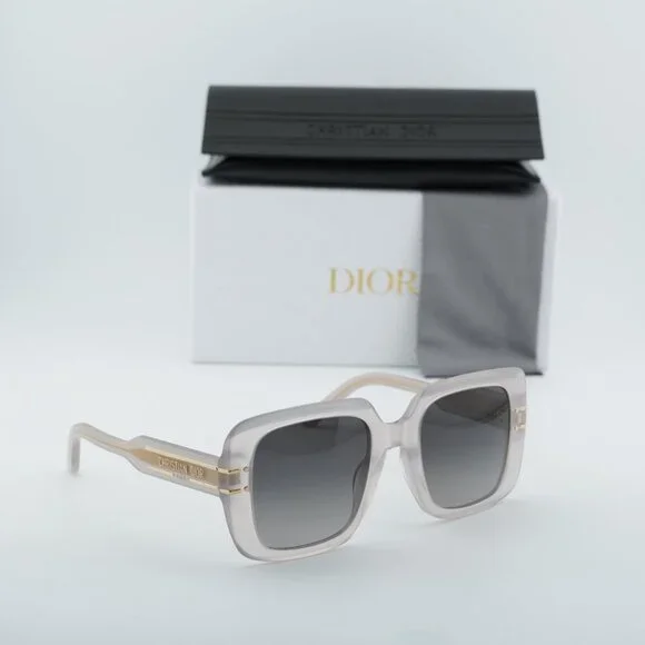 Dior DIORSIGNATURE S11F 78A1 Square Sunglasses - Brown/Grey - Picture 11 of 11